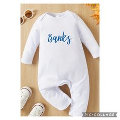 Hand embroidered baby long sleeve romper. These are made to order but will ship out quickly.  *35% Cotton * 65% Polyester Picture is for example only. These are hand stitched with the color of thread you choose.  These run true to size. These can be washed on gentle cycle and dried on low heat or hang dry. If you prefer a thread color not listed, message me and we will work to find what you want! Customizable Long Sleeve Cotton Onesie, Embroidered Newborn Outfit, Baby Long Sleeve, Sleeved Romper, Long Sleeve Romper, Newborn Pictures, Baby Bodysuit, Hand Stitching, Hand Embroidered