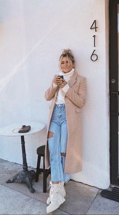 Mode Tips, Pastel Outfit, Winter Fashion Outfits Casual, Outfit Chic, Fall Fits, Autumn Outfits, Coat Outfits, Winter Fits, Outfit Inspo Fall