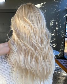 Short Hair W Blonde Highlights, Level 10 Blonde Hair, Pure Diamond Blonde Hair, All Over Color Blonde, Solid Blonde Hair Color, Blonde Before And After, Very Blonde Highlights, Stone Blonde Hair, Bleach And Tone Hair