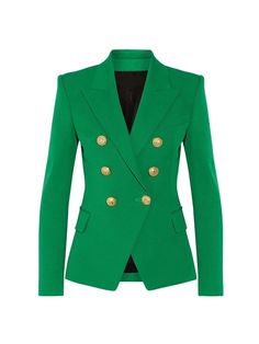 HIGHSTREET Women's Elegant Stylish Fashion Solid Color Office Business Casual Professional Style Blazer Jacket - Divine Inspiration Styles Summer Suit Women, Casual Elegant Style, Good Woman, Slim Fit Blazer, Ladies Blazer, Denim Skirt Women, Slim Fit Blazers, Green Blazer, Denim Patterns