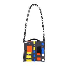 Uniqe design handbag inspired by art of bauhaus, bag for art lover, purse for art girl, only of a kind bag, braid basic colors handbag Dimensions: 23 x 20 x 5 cm / 10,24 x 7,87 x 1,97 inch An average sized braided handbag inspired by the Bauhaus style. A simple form and an uncluttered structure made of colored vinyl in basic colors. Top handbag topped with a leather strap and a black plastic chain, with large links underlining the industrial style. The perfect addition to monochrome stylizations Modern Multicolor Top Handle Box Bag, Modern Multicolor Shoulder Box Bag, Modern Multicolor Rectangular Shoulder Bag, Modern Satchel With Removable Pouch As Fashion Accessory, Modern Satchel Shoulder Bag, Modern Satchel With Removable Pouch As Gift, Modern Shoulder Satchel, Modern Geometric Bag With Adjustable Strap, Trendy Handmade Square Box Bag