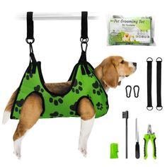 Dog Grooming Hammock for Nail Trimming - Complete Groomers Helper Set for Pets - Pet Grooming Hammock with Hooks Dog Nail Clipper - Dog Hammock for Nail Clipping - Dog Sling Lift Harness for Dogs Cats Diy Pet Grooming Hammock, Cockapoo Grooming