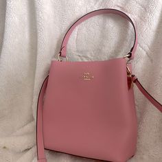 Just Sat In My Closet For A Year Or Two. Great Condition, Plastic Still On Zipper, And Never Used! Tags And All Packaging Have Been Thrown Out. Luxury Pink Double Handle Bucket Bag, Classic Pink Bag With Dust Bag Included, Pink Top Handle Bucket Bag With Detachable Strap, Designer Pink Satchel Bucket Bag, Elegant Bucket Satchel With Detachable Handle, Luxury Pink Bucket Bag For Everyday, Luxury Pink Shoulder Bucket Bag, Pink Crossbody Bucket Bag With Detachable Handle, Pink Top Handle Bucket Bag With Removable Pouch