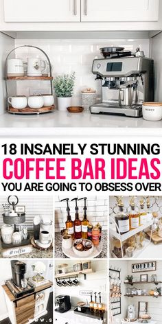 coffee bar ideas Small Coffee Bar Ideas Modern, Party Coffee Bar Ideas, Coffee Bar Ideas Modern, Cute Coffee Bar Ideas, Coffee Bar Ideas For Party, Counter Coffee Bar Ideas, Bar Ideas For Party, Modern Coffee Bar Ideas, Coffee Bar Ideas Diy