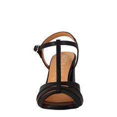 Black ''cage'' sandal for women
Full grain leather

Strap closure
8 cm heel
Rubber sole and padded insole
Made in Italy

Composition:
 Upper: 100% Leather
 Bottom: Rubber
 Insole: 100% Leather Evening Sandals With Padded Heel And T-strap, Elegant Leather Wedge Sandals With Reinforced Heel, Modern T-strap Sandals For Evening With Heel Strap, Leather Strappy Sandals With Reinforced Heel, Leather Sandals With Reinforced Heel And Strappy Design, Modern Formal T-strap Sandals With Heel Strap, Modern Black Sandals With Padded Heel, Modern T-strap Sandals For Evening In Spring, Modern Evening T-strap Sandals With Heel Strap