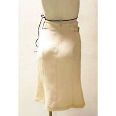 A cream colored rayon and linen high-waisted skirt from Matsuda. With a back zipper and side buckles, the waist can be cinched for a perfect fit. The mid-length skirt falls to a feminine tulip shape. Tulip Skirt, Red Sequin, Mid Length Skirts, Fall Skirts, Timeless Pieces, Mid Length, Cream Color, High Waisted Skirt, Night Out