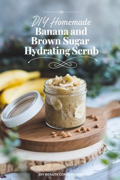 DIY Banana Sugar Glow Scrub Recipe