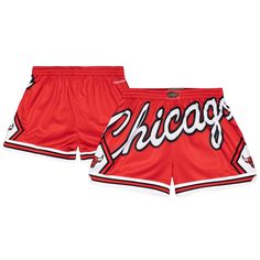 These Mitchell & Ness Chicago Bulls Swingman Big Face 3.0 Basketball Shorts came just in time. As weather begins to heat up, these Chicago Bulls basketball shorts are the perfect thing to rep your favorite team. Pair them with your favorite jersey and sneakers and be the best dressed Chicago Bulls fan on the scene. Chicago Bulls Shorts, Chicago Bulls Basketball, Bulls Basketball, White Woman, Big Face, Basketball Shorts, Mitchell & Ness, Chicago Bulls, Best Dressed