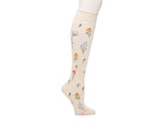 Dr. Motion Wildflower Everyday Women’s Compression Knee Socks Casual Beige Knee-high Socks For Spring, Compression Socks, Knee Socks, Clothes To Buy, Wild Flowers, Bralette, Daily Wear, Floral Design, Motion