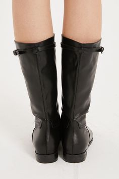 Sharon Pleather Middle Boots This product has been hand-picked by Storets' stylists. The Middle, Winter Boot, Boots, Black