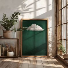 Elevate your home decor with this stunning abstract painting of a solitary cloud floating on a rich emerald green backdrop. This piece combines the tranquility of minimalism with a vibrant color palette, making it perfect for contemporary interiors. Create a focal point in any room with this unique and captivating wall art that blends imagination and modernity.  For a digital download of this artwork, visit this page:  More Art:  All my cozy & enchanting art: https://plumnearlyprints.etsy.com  ☙ Available Print Sizes ❧ ➤ 8″ x 10″ | 20 x 25 cm ➤ 11″ x 14″ | 27 x 35 cm ➤ 12″ x 18″ | 30 x 45 cm ➤ 16″ x 24″ | 40 x 60 cm ➤ 24″ x 36″ | 60 x 90 cm ➤ 30″ x 40″ | 75 x 100 cm ➤ A4 (21 x 29.7 cm | 8″ x 12″) ➤ A3 (29.7 x 42 cm) ➤ A2 (42 x 59.4 cm) ➤ A1 (59.4 x 84.1 cm) ➤ A0 (84.1 x 118.9 cm) Please co Wall Decor Maximalist, Cloud Oil Painting, Maximalist Aesthetic, Turquoise Wall Art, Dreamy Artwork, Painting Minimalist, Green Backdrops, Poster Abstract, Contemporary Interiors