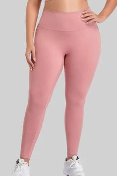 Plus Size High Waist Yoga Pants (Sizes run small) - XL Solid Color High Waist Breathable Yoga Pants, High Waist Solid Color Breathable Yoga Pants, Solid High Waist Breathable Yoga Pants, Breathable High Waist Solid Color Yoga Pants, Breathable Stretch Yoga Pants, High Waist Solid Breathable Activewear, High Waist Breathable Activewear, Sporty High Stretch Solid Color Bottoms, Stretch Solid Color Leggings For Yoga