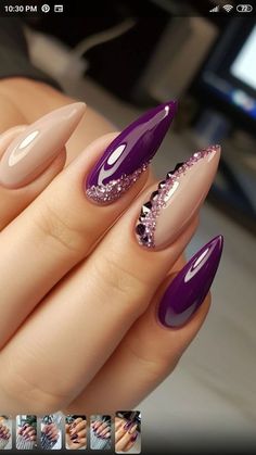 Stilleto Nails Designs, Nail Academy, Small Nails, Nails Salon, Diamond Nails, Classy Nails