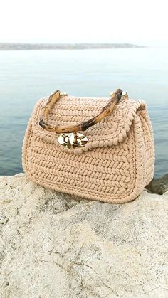 veketen handmade bag, crochet bag, bamboo handle bag Evening Beige Bag With Bamboo Handle, Beige Evening Bag With Bamboo Handle, Beige Evening Bags With Bamboo Handle, Elegant Natural Bag With Round Handle, Elegant Bags With Round Handle In Natural Color, Cream Top Handle Bag With Bamboo, Cream Top Handle Bag With Bamboo Detail, Cream Top Handle Bag With Bamboo Handle, Luxury Beige Crochet Bag With Handles