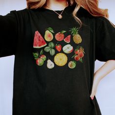 botanical shirt | fairycore apparel | fairycore shirt | fruit drawing tshirt | farm fresh strawberries shirt | Peaches shirt for women | garden shirt aesthetic | watermelon cottage core This Bella T-shirt is light-weight with just the right amount of stretch. Perfect for wearing on its own or layering with a jacket or cardigan - this Tee is comfortable, soft, and durable. * 100% combed and ring-spun cotton * Fabric weight: 4.2 oz (142 g/m2) * Pre-shrunk fabric * Side-seamed construction * Shoulder-to-shoulder taping * We do not accept returns or exchanges. However, if you experience an issue with them item received, please message the shop Woah there! It looks like you've gone a little too far - don't like this tshirt? No problem, we won't take it personally 😉 You can check out some of ou Summer Cottagecore Shirt With Relaxed Fit, Summer Cottagecore Relaxed Fit Shirt, Cottagecore Relaxed Fit Summer Shirt, Relaxed Fit Cottagecore Summer Shirt, Cottagecore Summer T-shirt Relaxed Fit, Summer Cottagecore T-shirt With Relaxed Fit, Cottagecore Relaxed Fit T-shirt For Summer, Cottagecore Relaxed Fit Summer T-shirt, Spring Fruit Print Graphic Tee Shirt