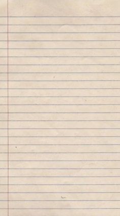 an old piece of lined paper with red lines on the bottom, and two pencils at the top