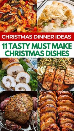 christmas dinner ideas that are easy to make and delicious for the whole family, including meats