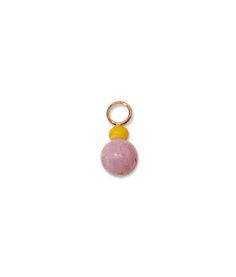 Lavender Spritz Charm - The Shoe Hive Everyday Jewelry With Round Charms And Beads, Gold Jewelry With Moon Charm And Round Beads, Everyday Single Earring With Round Beads, Yellow Jewelry With Pearl Charm For Gift, Yellow Jewelry With Pearl Charm As Gift, Gold Jewelry With Dangling Round Beads Charms, Gold Jewelry With Dangling Round Beads, Lavender Spritz, Earring Combinations