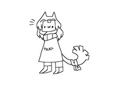 a drawing of a girl with a cat on her arm and the word tlk written in