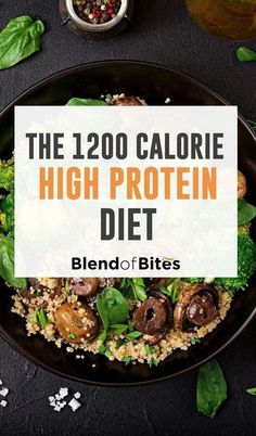 With the 1200-calorie high protein diet, your body has to use fat as fuel instead of turning carbs into glucose. That allows your body to go into a stage of calorie-burning referred to as ketosis. That is the part where your body uses ketones as a source of energy. Find out more about the 1200 calorie high protein diet at www.blendofbites.com | diet meal plans 1200 Calorie High Protein, 1200 Calorie Diet Menu, High Protein Diet Plan, 1500 Calorie Diet, 1200 Calorie Diet Meal Plans, High Protein Low Carb Diet, 1500 Calorie Meal Plan