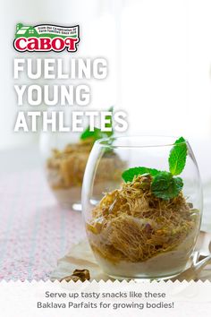 an advertisement for the company called cabot fueling young athletes, featuring herbs in a bowl