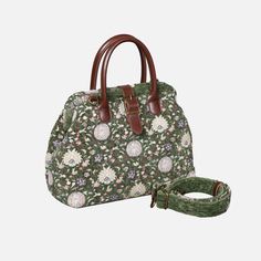 Oriental Floral Carpet Handbag Purse carpet bag MCW Handmade-1 Luxury Green Bag With Rolled Handles, Luxury Green Bags With Rolled Handles, Green Travel Bags With Rolled Handles, Green Satchel Bag With Rolled Handles, Victorian Carpet, Floral Carpet, Carpet Bag, Secret Sale, Handmade Purses