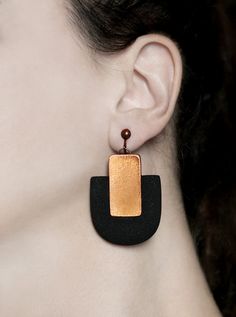 Big lightweight earrings Clip on dangles Copper and black earring Handmade gift for her Statement earring Abstract non pierced earring Large https://www.etsy.com/listing/592002098/big-lightweight-earrings-clip-on-dangles?utm_source=crowdfire&utm_medium=api&utm_campaign=api Minimalist Handmade Black Earrings, Handmade Black Dangle Clip-on Earrings, Unique Handmade Black Plug Earrings, Minimalist Black Single Plug Earring, Handmade Black Clip-on Earrings For Gift, Unique Black Dangle Plug Earrings, Unique Black Plug Earrings With Ear Wire, Black Clip-on Earrings As Gift, Black Clip-on Earrings For Gift