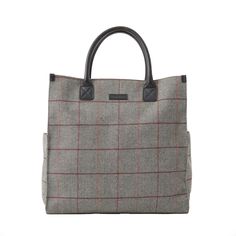 Grey Fox Designs Tote Grey Bob Tote Tweed Luxury Tweed Rectangular Bag, Luxury Tweed Travel Bag, Luxury Tweed Shoulder Bag For Everyday Use, Luxury Tweed Bags For Everyday, Classic Tweed Rectangular Bag, Classic Rectangular Tweed Bag, Classic Rectangular Tweed Shoulder Bag, Fall Laptop Bag With Rectangular Shape, Fall Travel Square Shoulder Bag