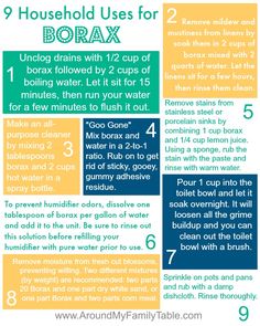 the 9 household uses for borax