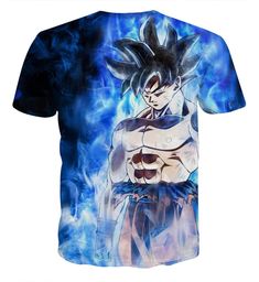 Introducing the Dragon Ball Super Goku Ultra Instinct Blue Cool Casual T-Shirt – the ultimate fusion of style and power! Embrace the might of Ultra Instinct with this striking and fashionable shirt, featuring the awe-inspiring form of Goku in his Ultra Instinct state. Carefully crafted with an eye for detail, this custom-designed casual t-shirt showcases Goku in the breathtaking Ultra Instinct Blue transformation. The dynamic artwork captures the essence of his raw power and otherworldly aura, m Blue Crew Neck T-shirt With Front And Back Print, Blue Superhero T-shirt With Character Print, Blue Graphic Tee With Front And Back Print, Blue Character Print Shirt For Streetwear, Blue Superhero Short Sleeve Top, Blue Short Sleeve Superhero Tops, Blue T-shirt With Character Print For Streetwear, Blue Anime Print Tops For Fan Merchandise, Blue Crew Neck Top With Pop Culture Style