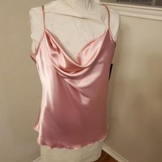 Nwt Tiana 6. Pink Camisole Satiny Shinny Ready For An Evening Out Size Extra Large Cute And Will Pair Well With Dress Pants Or A Skirt.. Made Of 100% Polyester This Should Be Hand Washed Cold, Hung To Line Dry Low Iron. Elegant Pink Tops With Built-in Bra, Satin Tank Top With Built-in Bra, Fitted Feminine Sleeveless Camisole, Feminine Tank Camisole With Built-in Bra, Feminine Satin Sleeveless Camisole, Feminine Satin Camisole Tank Top, Feminine Satin Cami Tank Top, Satin Camisole With Built-in Bra, Feminine Sleeveless Satin Tank Top