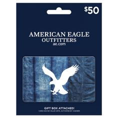 an american eagle decal is shown in the package