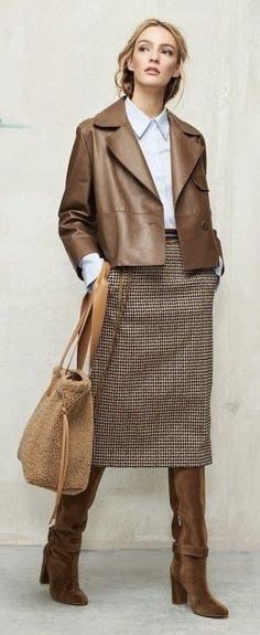 Rok Outfit, Stil Elegant, Mode Inspiration, Winter Fashion Outfits, Work Fashion, Fall Winter Outfits, Moda Fashion, Look Fashion