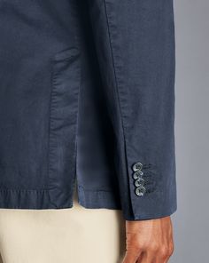 - Cotton Stretch Jacket - Ink Blue Blue Unstructured Outerwear For Fall, Indigo Unstructured Long Sleeve Outerwear, Navy Casual Blazer With Patch Pockets, Navy Casual Outerwear With Notch Lapel, Casual Navy Blazer With Patch Pockets, Indigo Washed Outerwear For Work, Classic Washed Blue Long Sleeve Outerwear, Classic Washed Blue Cotton Outerwear, Blue Sport Coat With Patch Pockets For Spring