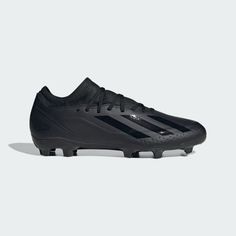 the adidas soccer shoe is shown in black and white, with an upper part of the