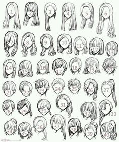 how to draw anime hair step by step for beginners and advanced drawing students in the classroom