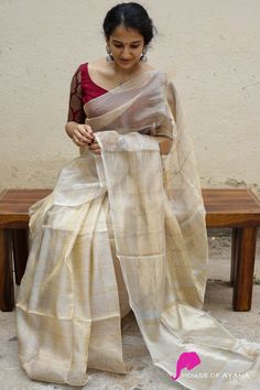 Brocade Blouse Designs, Kerala Saree Blouse Designs, Saree Wearing Styles, Kerala Saree, Saree Blouse Neck Designs