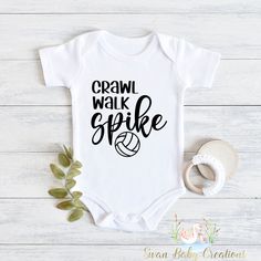 Introducing our adorable collection of baby bodysuits and toddler shirts! These charming and comfortable garments are perfect for your little ones to rock in style and comfort. Each piece is carefully crafted with love and attention to detail to ensure a delightful experience for both parent and child. 🌟 Key Features: 💜Superior softness: Made from premium, high-quality fabrics, our baby bodysuits and toddler shirts are incredibly soft and gentle on delicate skin. Your little bundle of joy will Sporty Onesie With Letter Print For Sports, Casual Sports Onesie With Letter Print, Casual Sports Onesie With Short Sleeves, Casual Short Sleeve Sports Onesie, Sports Cotton Onesie With Short Sleeves, White Sports Onesie With Letter Print, White Sporty Onesie For Sports, Casual White Onesie For Sports, White Casual Onesie For Sports