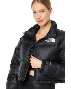 Women's The North Face Nuptse Short Jacket | Zappos.com The North Face Sporty Down Puffer Jacket, Sporty Down Puffer Jacket By The North Face, Sporty Quilted Jacket For Fall Outdoor Activities, Functional Quilted Puffer Jacket For Fall, The North Face Down Puffer Jacket With Padded Collar, Fall Down Quilted Jacket For Outdoor Activities, Fall Quilted Down Jacket For Outdoor Activities, The North Face Down Puffer Jacket For Outdoor, Sporty The North Face Puffer Jacket