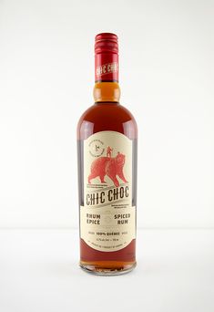 a bottle of chic choc spiced rum