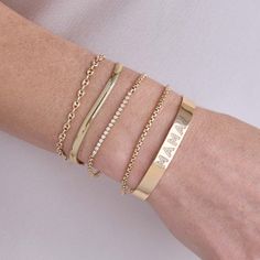 14k Gold Medium Snake Chain Bracelet Elegant Curb Chain Bangle, Elegant Gold Cuban Link Bracelet With Box Chain, Gold Diamond Bracelet With Curb Chain, Elegant Gold Diamond Bracelet With Curb Chain, Curb Chain Bracelet Jewelry For Anniversary, 14k Gold Diamond Chain Link Bracelet, Gold Diamond Bracelet With Curb Chain For Gift, Elegant Curb Chain Name Bracelet For Formal Occasions, Elegant Formal Name Bracelet With Curb Chain