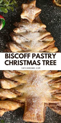 This puff pastry Biscoff Christmas tree is super easy to make and great for serving a crowd at parties. Flaky puff pastry is filled with smooth Lotus Biscoff spread to make a tasty festive treat that you'll want to bake again and again. Biscoff Puff Pastry, Puff Pastry Tree Christmas, Christmas Tree Pastry, Puff Pastry Christmas Tree, Pastry Christmas Tree, Puff Pastry Christmas, Pastry Christmas, Christmas Desserts Kids, Lotus Biscoff Spread