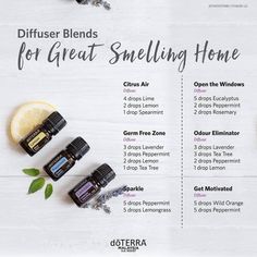 Make Your House Smell Amazing, Doterra Diffuser Blends, Essential Oils Cleaning