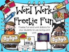 word work freebie fun for students to use during the day