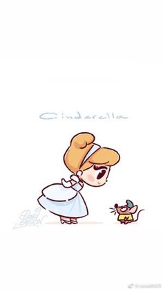 an image of a cartoon character with a mouse on it's nose and the words cinderella