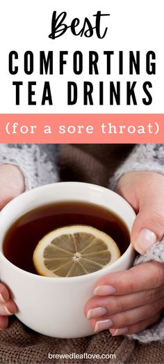 If you're looking for fast sore throat remediesdon't forget your tea cabinetThese tea drinks can heal sore throathelp sore throat and are great sore throat remedies for adults and kids alikefast sore throat remedies Fast Sore Throat Remedies, Help Sore Throat, Heal Sore Throat, Home Remedies For Cold, Soothe A Sore Throat, Cold Sore Relief, Remedies For Dry Mouth