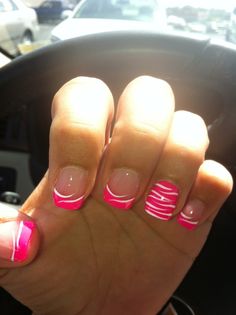 Nail Designs Gel Nails French, Unghie Sfumate, Unghie Nail Art, Trendy Nail Art, Cute Nail Art, Cute Nail Designs, Creative Nails, French Manicure