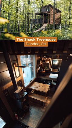 Wooden treehouse among trees The Shack, Rustic Retreat, Pinterest Images, Cabin In The Woods, Quiet Moments, Cabins In The Woods