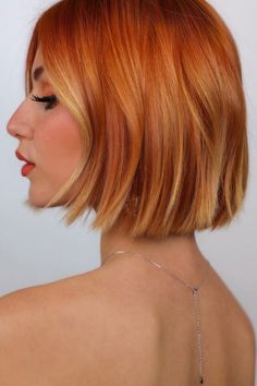 Hair Color Inspiration, Hacks Beauty, Bright Red Hair, Strawberry Blonde Hair, Haircut For Thick Hair, Straight Human Hair, Orange Hair