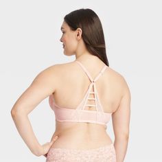 Feel your fabulous best during any occasion in this Fishnet Lace Racerback Bra from Auden™. This fishnet bra showcases a delicate lace design with crisscross back strap for a gorgeous look and feel. The soft and stretchy fabric helps keep you comfortable, while underwire, lightly lined molded cups provide the right support and coverage. With the adjustable straps and front clasp closure, you'll find it easy to put on and remove. Auden™: Comfort true to every shape & hue. Full Coverage Bra With Mesh Back, Cross Back Bra With Straps, Fitted Full Coverage Bra With Mesh Back, Racerback Bra, Lace Design, Bra Cups, Back Strap, Stretchy Fabric, Find It